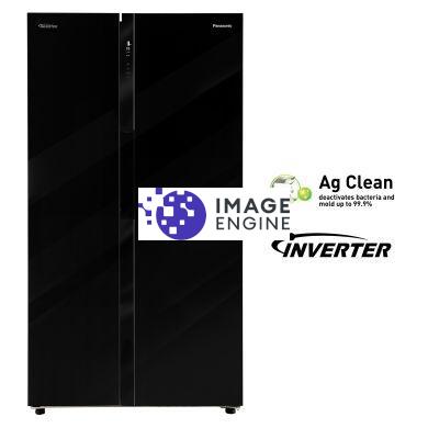 BS62 592 L Black Glass SBS Refrigerator with Miraie Wifi Technology